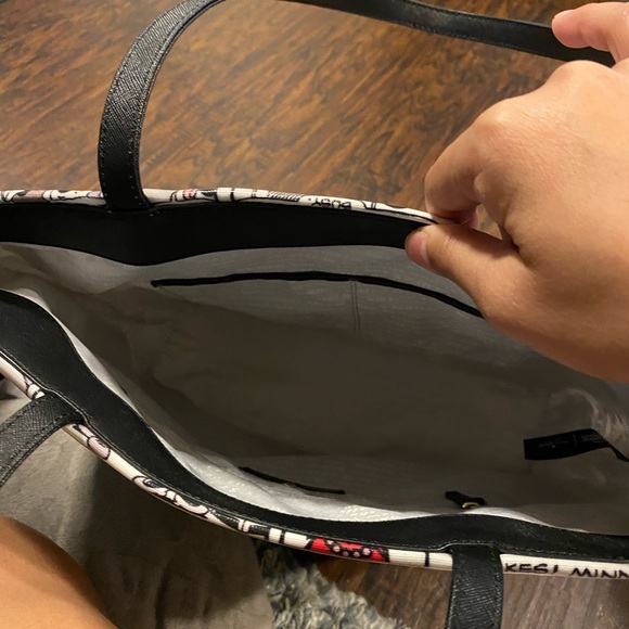 Kate Spade Black and White Comic Tote - Picture 3 of 7